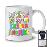 Personalized Easter With My Gnomies; Lovely Easter Three Gnomes; Custom Name Eggs Hunting T-Shirt