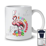 Personalized EasterMingo; Joyful Easter Bunny Flamingo; Custom Name Girl Women Family T-Shirt