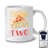 Personalized Eating Pizza For Two; Cheerful Mother's Day Pregnancy Custom Name Mom; Family T-Shirt