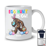 Personalized Egg Hunt Is ON; Awesome Easter Bunny Bigfoot Hunting Eggs; Custom Name Family T-Shirt