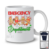 Personalized Emergency Department; Amusing Christmas Four Gingerbreads; Custom Name Nurse T-Shirt