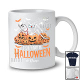 Personalized Everyday Is Halloween; Scary Custom Name Skeleton Tired Nurse Pumpkins T-Shirt