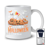 Personalized Everyday Is Halloween; Scary Custom Name Skeleton Tired Social Worker Pumpkins T-Shirt