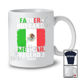Personalized Father Husband Mexican Legend; Joyful Father's Day Custom Name Mexico Flag T-Shirt