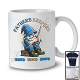 Personalized Father's Keepers, Lovely Father's Day Fishing Gnome, Custom 3 Name Family T-Shirt