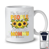Personalized Favorite People Call Me Mommy; Amusing Mother's Day Sunflowers; Custom Name Family T-Shirt