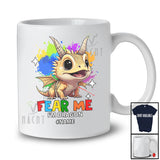 Personalized Fear Me I'm Dragon; Adorable Custom Name Bearded Dragon Wild Animal Colorful T-Shirt