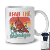 Personalized Fear The Budgie; Lovely Vintage Retro Custom Name Cardinal Owner; Bird Lover T-Shirt