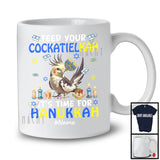 Personalized Feed Your Cockatielkah Time For Hanukkah; Adorable Custom Name Cockatiel Bird T-Shirt