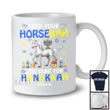 Personalized Feed Your Horsekah Time For Hanukkah; Adorable Custom Name Horse; Farm Farmer T-Shirt