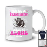 Personalized Feral and Pregnant Leave Me Alone; Lovely Pregnancy Custom Name Rat; Family T-Shirt