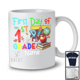 Personalized First Day Of 1st Grade, Colorful Summer First Day Of School Things Books, Students T-Shirt