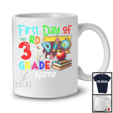 Personalized First Day Of 3rd Grade, Colorful Summer First Day Of School Things Books, Students T-Shirt