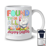 Personalized Found Them All; Happy Easter Custom Name Bunny Chicken With Eggs Basket; Farmer T-Shirt