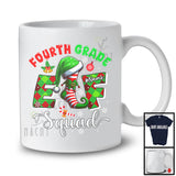 Personalized Fourth Grade Elf Squad; Merry Christmas Custom Name Teacher Students; X-mas T-Shirt