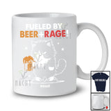 Personalized Fueled By Beer Rage; Humorous Custom Name Cat Owner Drinking; Family Group T-Shirt