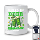 Personalized Fueled By Beer Shenanigans; Joyful St. Patrick's Day Beer Custom Name Drinking T-Shirt