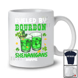 Personalized Fueled By Bourbon Shenanigans; Joyful St. Patrick's Day Custom Name Drinking T-Shirt