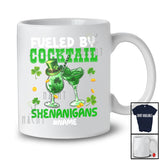 Personalized Fueled By Cocktail Shenanigans; Joyful St. Patrick's Day Custom Name Drinking T-Shirt