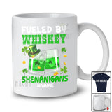 Personalized Fueled By Whiskey Shenanigans; Joyful St. Patrick's Day Custom Name Drinking T-Shirt