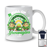 Personalized Full Of Shenanigans; Lovely St. Patrick's Day Custom Name Potato; Leopard Rainbow T-Shirt