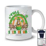 Personalized Full Of Shenanigans; Lovely St. Patrick's Day Three Bengal Cat Rainbow; Family T-Shirt