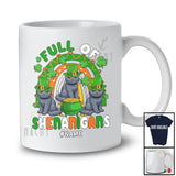 Personalized Full Of Shenanigans; Lovely St. Patrick's Day Three Chartreux Cat Rainbow; Family T-Shirt