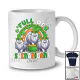 Personalized Full Of Shenanigans; Lovely St. Patrick's Day Three Turkish Angora Cat Rainbow; Family T-Shirt