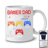 Personalized Gamer Dad Much Cooler; Amazing Father's Day Custom Name Son Daughter Gaming T-Shirt