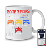 Personalized Gamer Pops Much Cooler; Amazing Father's Day Custom Name Son Daughter Gaming T-Shirt