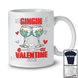 Personalized Gin Is My Valentine; Awesome Custom Name Drunker Vintage; Single Drinking Lover T-Shirt