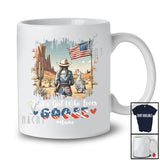 Personalized Girl Who Loves Goose; Proud 4th Of July Custom Name Western Cowgirl; Patriotic T-Shirt