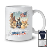 Personalized Girl Who Loves Smoking; Proud 4th Of July Custom Name Western Cowgirl; Patriotic T-Shirt