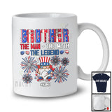 Personalized Gnome Custom Name Brother Myth Legend, Proud 4th Of July USA Patriotic, Family T-Shirt