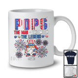 Personalized Gnome Custom Name Pops Myth Legend, Proud 4th Of July USA Patriotic, Family T-Shirt