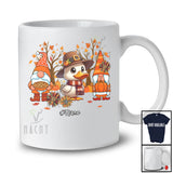 Personalized Gnomes And Duck; Lovely Thanksgiving Fall Sunflower; Custom Name Farmer Farm T-Shirt