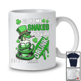 Personalized Go Home Snakes You're Drunk; Amazing St. Patrick's Day Snake; Custom Name Drinking T-Shirt