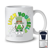 Personalized Go Luck Yourself; Amazing St. Patrick's Day Custom Name Gnome Holding Shamrock T-Shirt