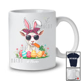 Personalized Goat Sunglasses Eating Carrot; Lovely Easter Custom Name Farmer; Farm Eggs Hunt T-Shirt