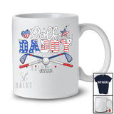 Personalized Golf Daddy; Awesome 4th Of July Custom Name Golf Player; Patriotic Family T-Shirt