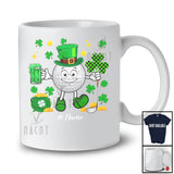 Personalized Golf Drinking Beer; Lovely St. Patrick's Day Shamrock; Custom Name Player T-Shirt