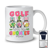 Personalized Golf With My Gnomies; Awesome Easter Custom Name Three Bunny Gnomes T-Shirt