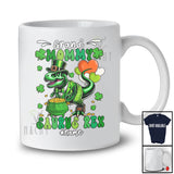 Personalized Grand Mommy Saurus Rex; Happy St. Patrick's Day Custom Name T-Rex Dinosaur; Family T-Shirt