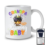 Personalized Grandpa Of The Brewing Baby, Humorous Halloween Pregnancy Custom Name, Witch Family T-Shirt