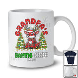 Personalized Grandpa's Baking Crew; Wonderful Christmas Red Plaid Reindeer; Custom Name Family T-Shirt