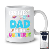 Personalized Greatest Dad in the Universe; Happy Father's Day Space Custom Name Family T-Shirt