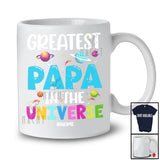 Personalized Greatest Papa in the Universe; Happy Father's Day Space Custom Name Family T-Shirt