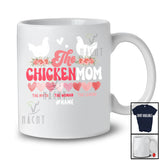 Personalized Groovy ChickenMom Myth Man Legend; Humorous Mother's Day Custom Name Farmer T-Shirt