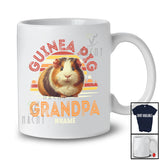 Personalized Guinea Pig Grandpa; Amazing Father's Day Vintage Retro; Custom Name Family T-Shirt