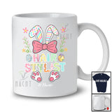 Personalized Hair Stylist; Lovely Bunny Egg Hunt Flowers; Custom Name Hair Stylist Jobs Family T-Shirt